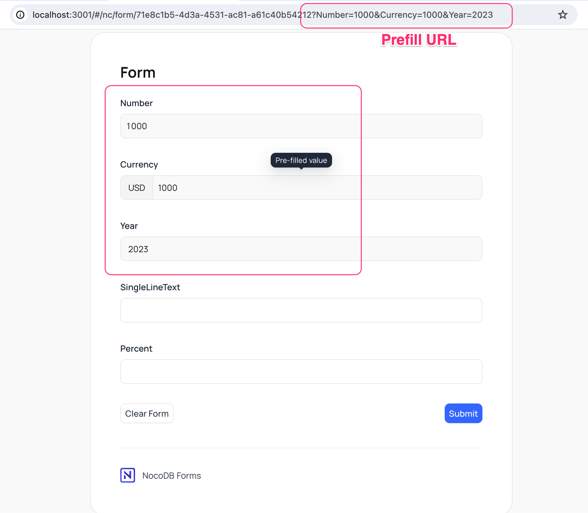 Prefill lock